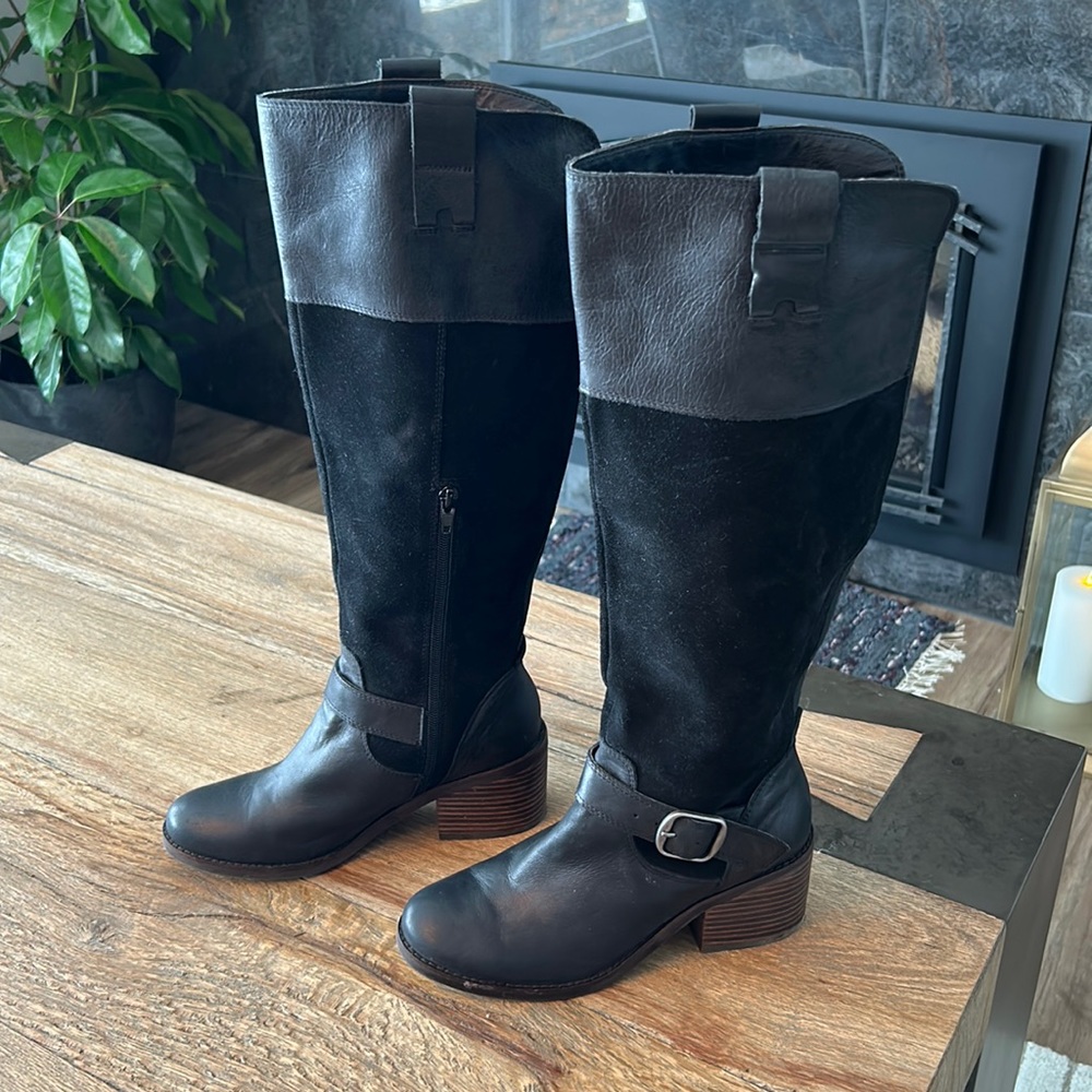 Lucky Brand Kailan riding knee high leather boot